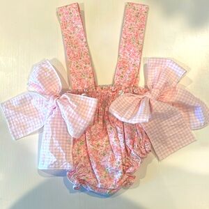 Sal & Pimenta Diaper Cover with Bows, size 3month